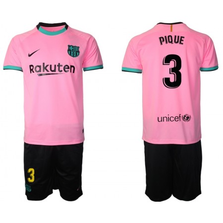 Fotballdrakt FC Barcelona Pique 3 Barn Tredjetrøye 2020-2021 Kortermet